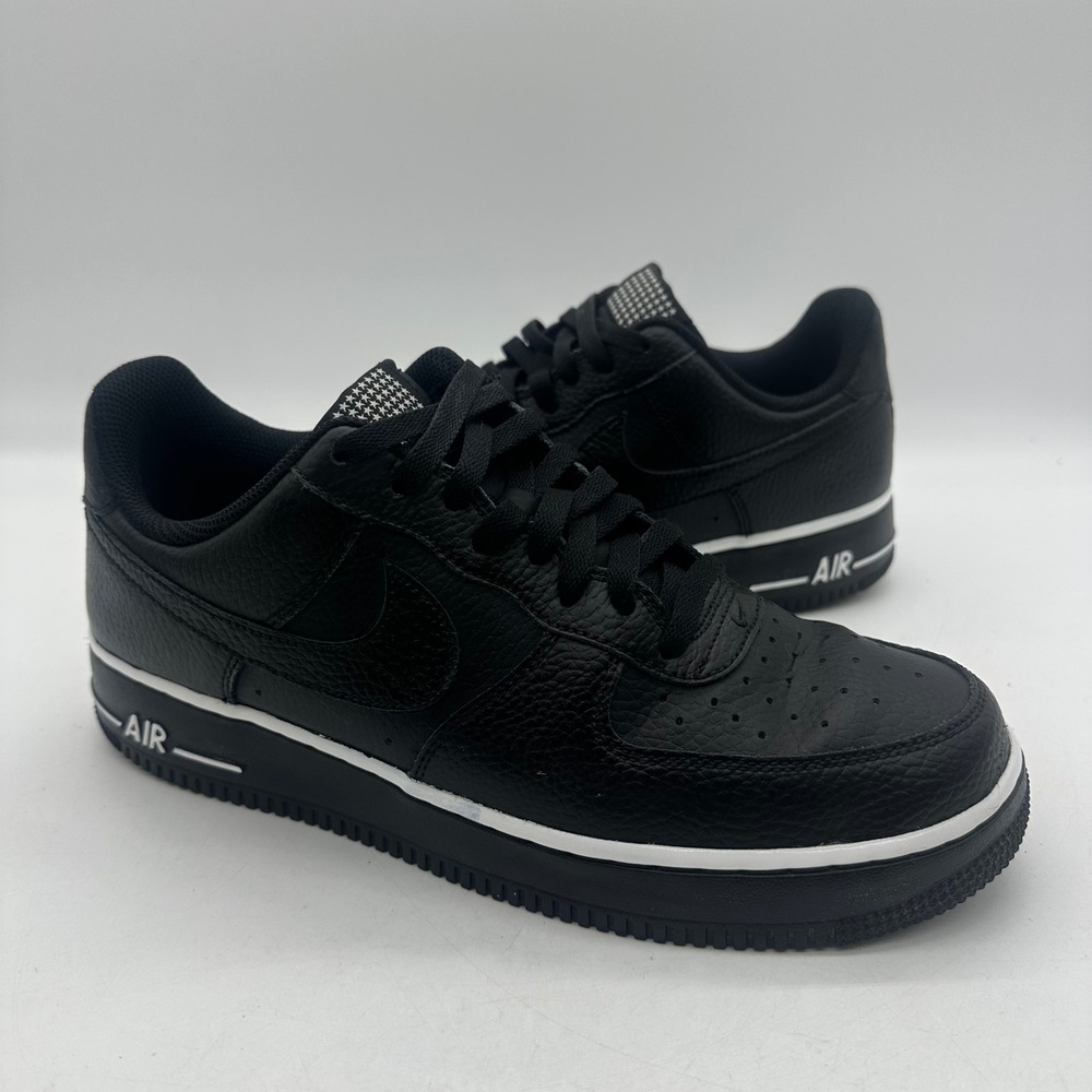 Nike 820266-001 Mens Size 9 Shoes Air Force 1 Low "Pivot Pack" Black Sneakers
